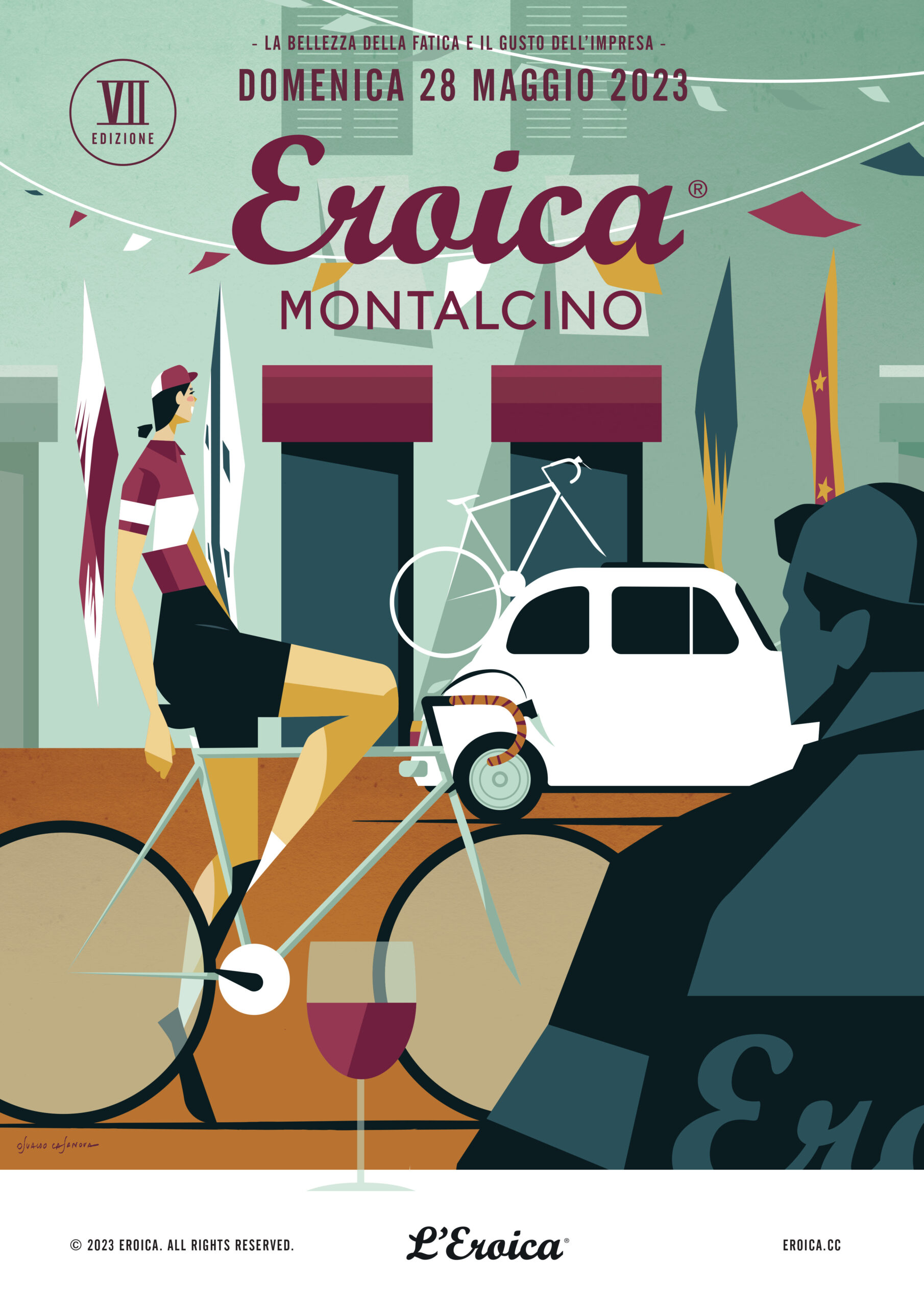Eroica Montalcino 2023 “sold out” con 2500 iscritti: sabato dalle 13 in diretta le interviste con i protagonisti su Canale3Toscana