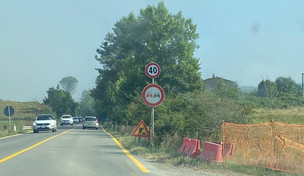 Siena-Grosseto, abbassato il limite di velocità nella zona delle risaie