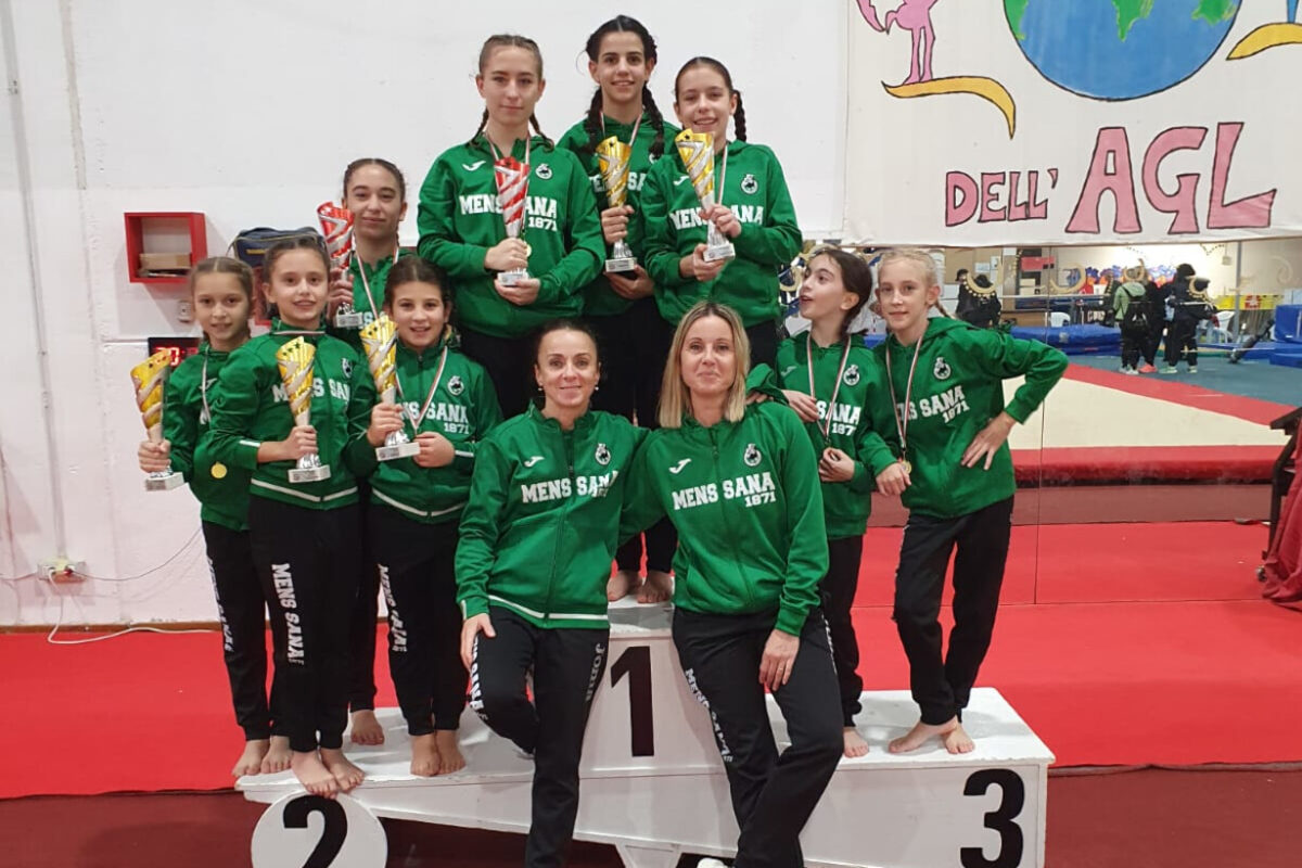 Mens Sana Ginnastica Artistica: campionesse Toscana con 8 ori