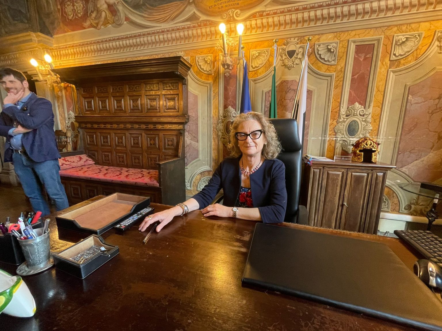 Siena, Nicoletta Fabio ha incontrato i Capitani delle Contrade
