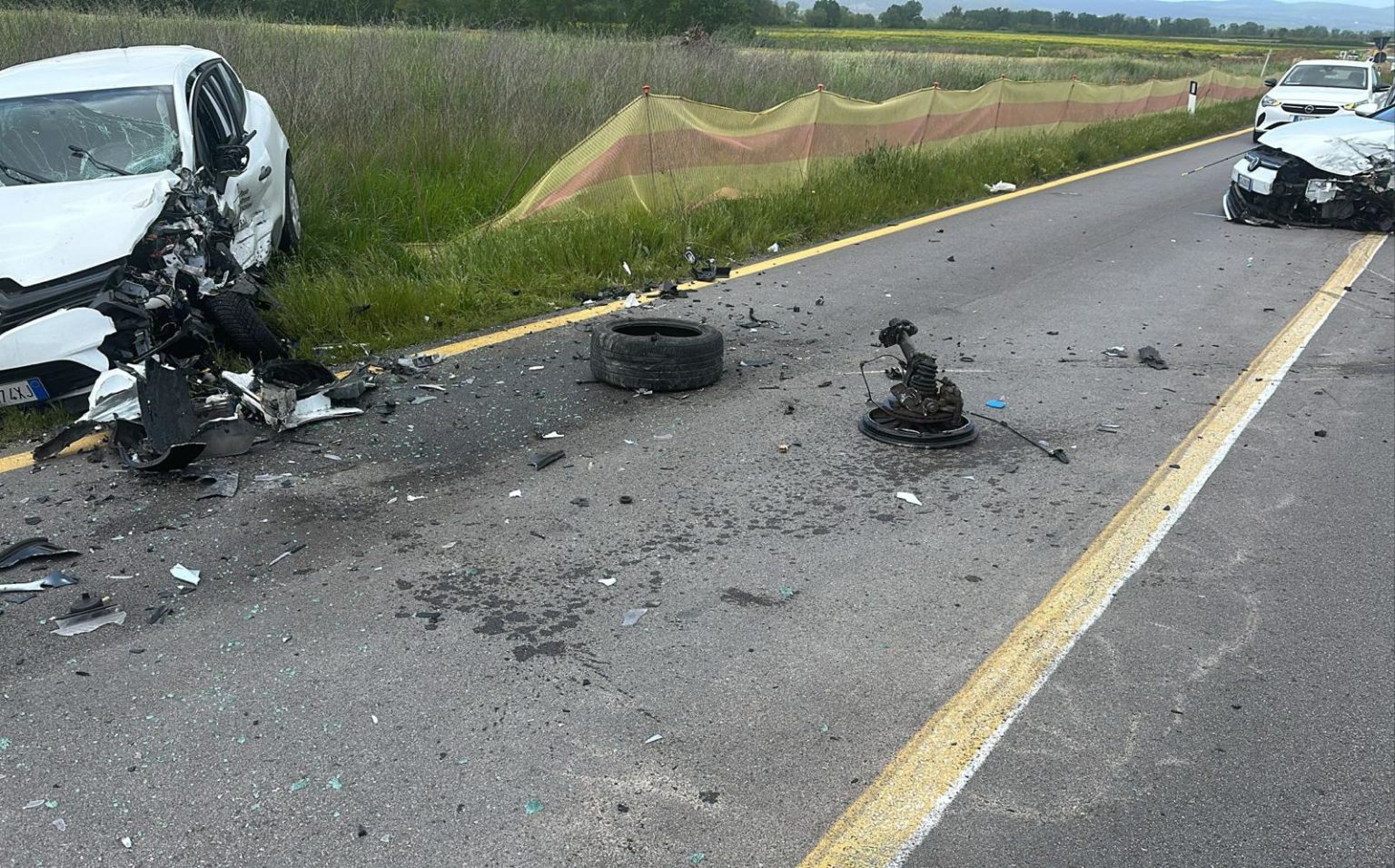 Incidente frontale sulla Siena Grosseto all’altezza di Filetta e Bagnaia, interviene Pegaso. Traffico bloccato