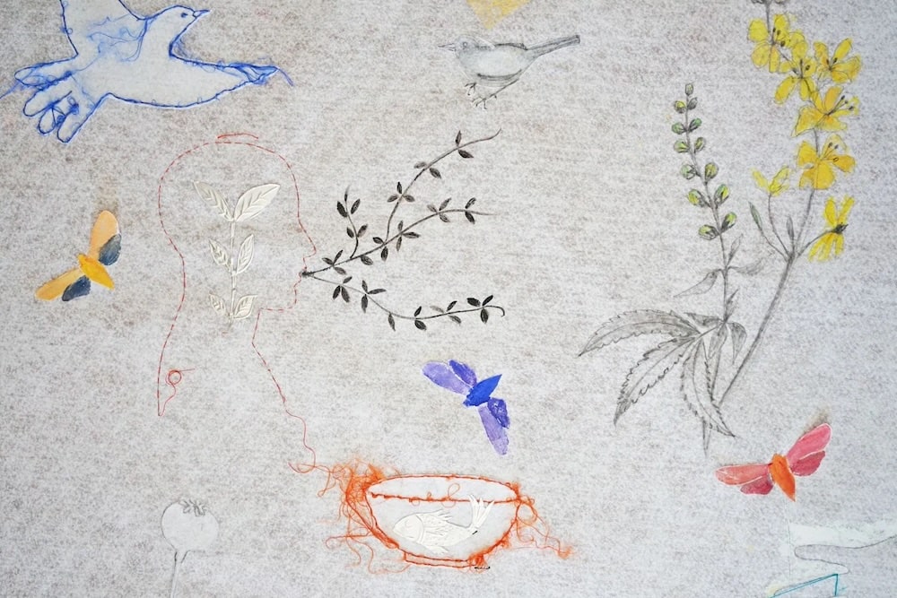 “Giardino di Carta. Il filo e il segno”, 30 opere di Primarosa Cesarini Sforza in mostra al Santa Maria della Scala