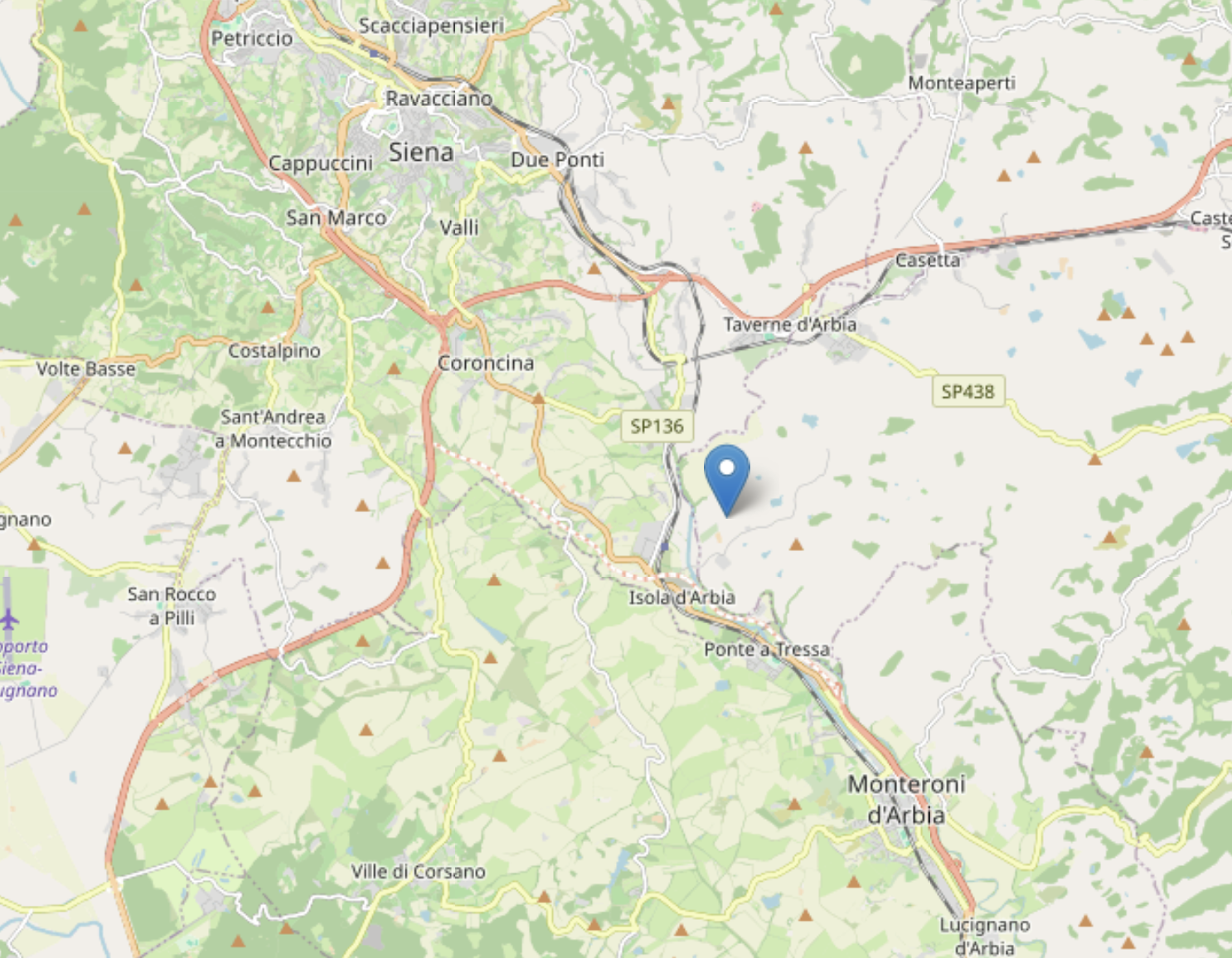 Serie di scosse di terremoto a Siena. Le più forti di magnitudo 3.1 e 3.2