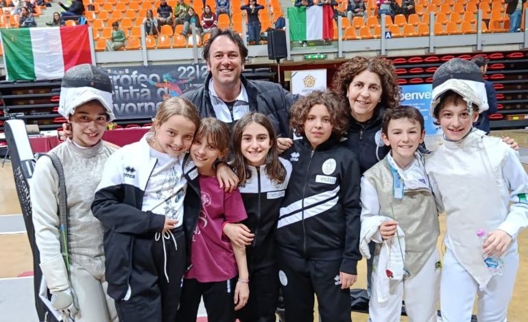Scherma, grandi risultati degli Under 14 del Cus Siena Estra a Livorno