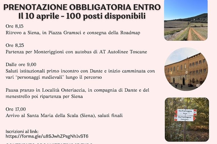 “Pellegrino per un giorno”, lungo la via Francigena da Monteriggioni a Siena