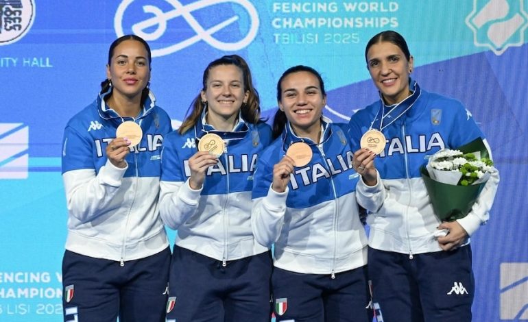 Bronzo al Mondiale di Tbilisi per Alice Volpi nel fioretto a squadre