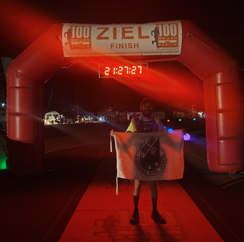 Mens Sana Runners: Andrea Amato primo italiano a tagliare l’arrivo alla maratona del Muro di Berlino