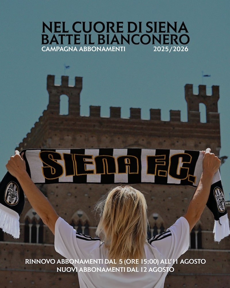 “Nel cuore di Siena batte il bianconero”: al via la campagna abbonamenti della Robur