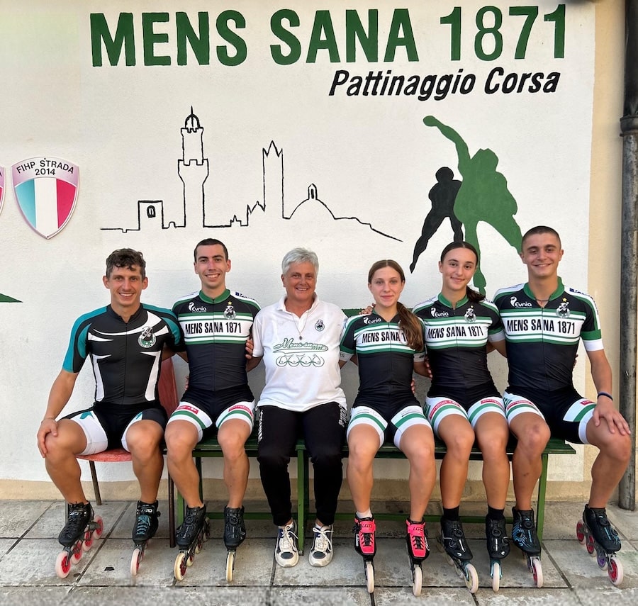 Mens Sana Pattinaggio Corsa: cinque atleti in body azzurro per partecipare ai Campionati del Mondo di Pechino