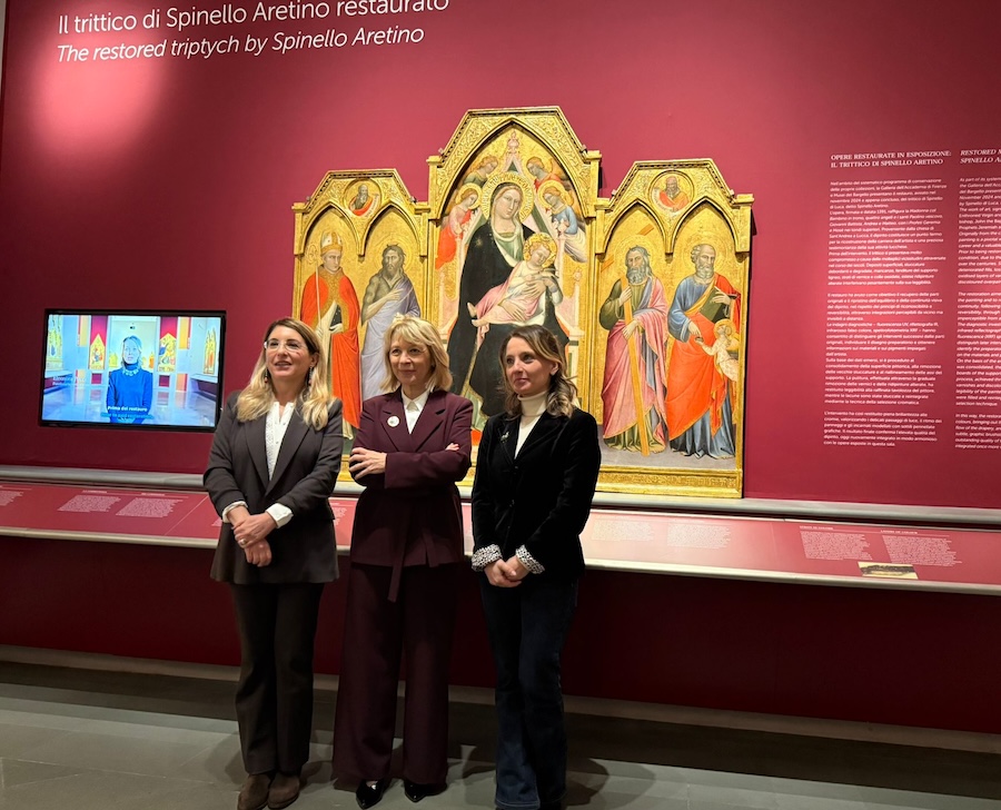 Il trittico di Spinello Aretino torna a splendere nella Galleria dell’Accademia di Firenze