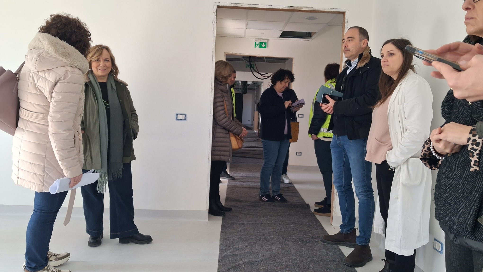 Casa di Comunità di Poggibonsi, un sopralluogo verifica lo stato avanzato dei lavori