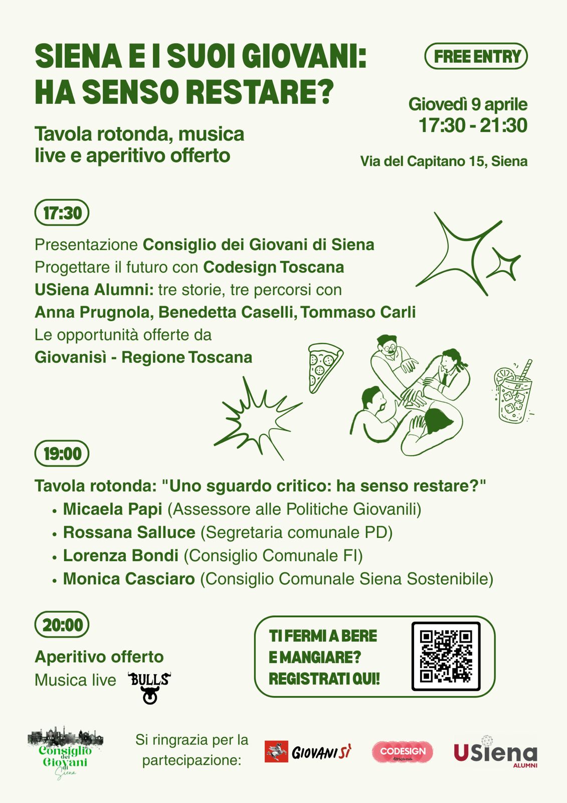 Il Consiglio dei Giovani di Siena promuove l’evento “Siena e i suoi giovani: ha senso restare?”