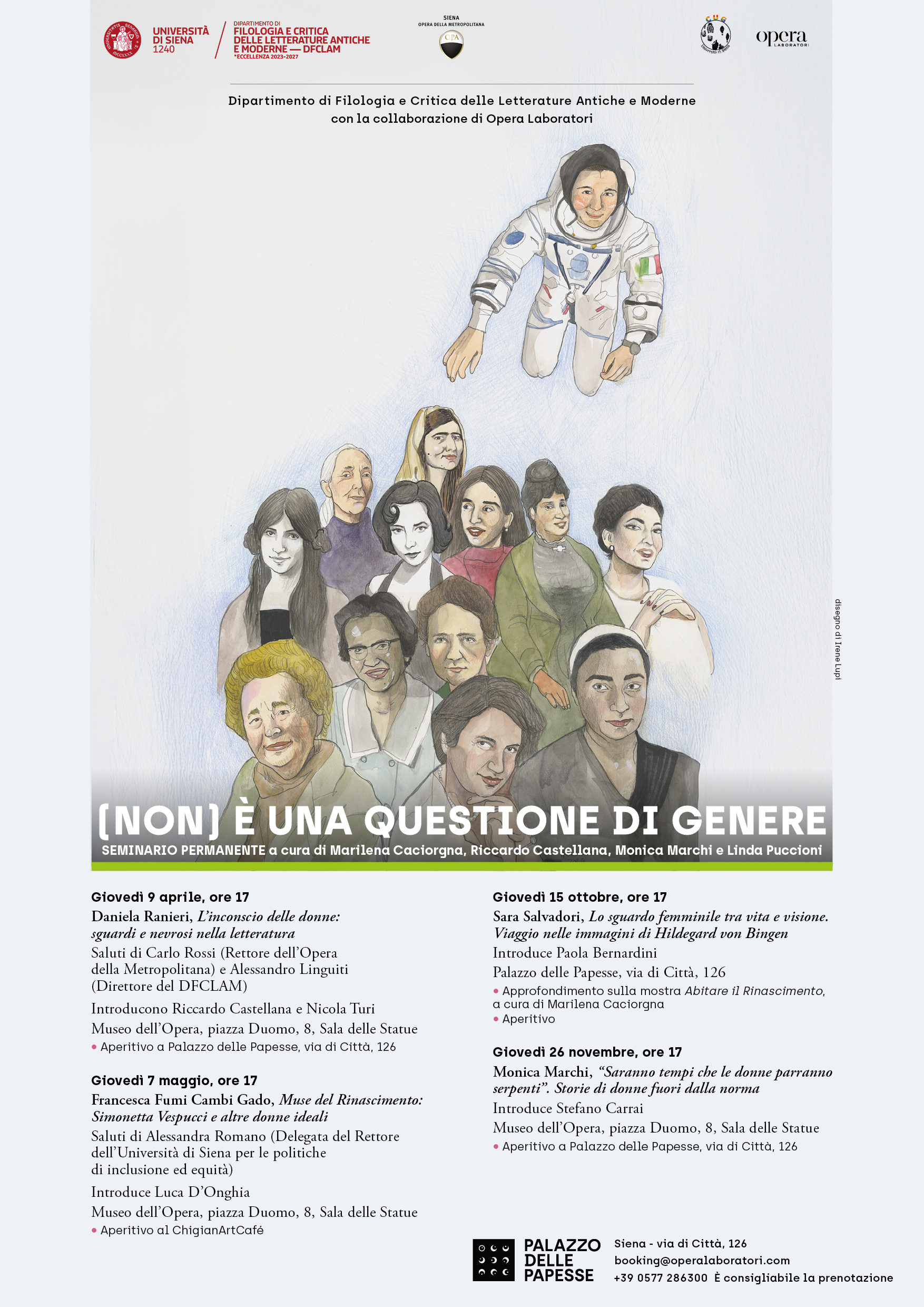 (Non) è una questione di genere: ​​​​​​​al via il secondo ciclo di incontri dal 9 aprile