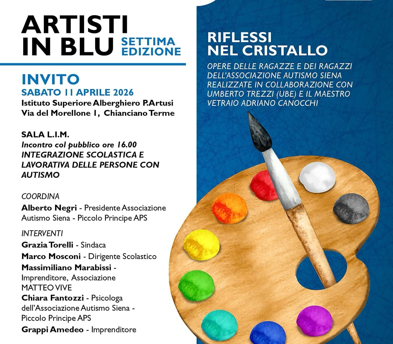 A Chianciano Terme torna “Riflessi nel cristallo” dell’Associazione Autismo Siena