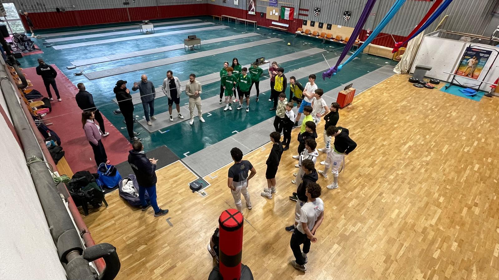 Cus Siena ha accolto la Nazionale giovanile di pentathlon moderno: In città gli azzurri Under 17 e Under 20 per il raduno di scherma