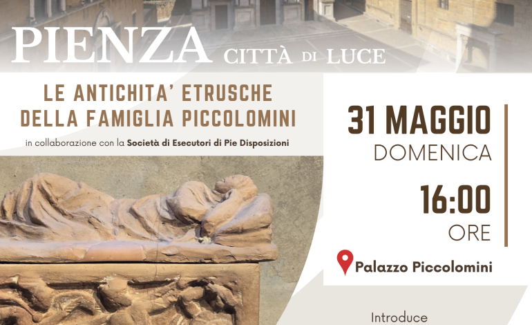 Le antichità etrusche dei Piccolomini protagoniste a Palazzo Piccolomini
