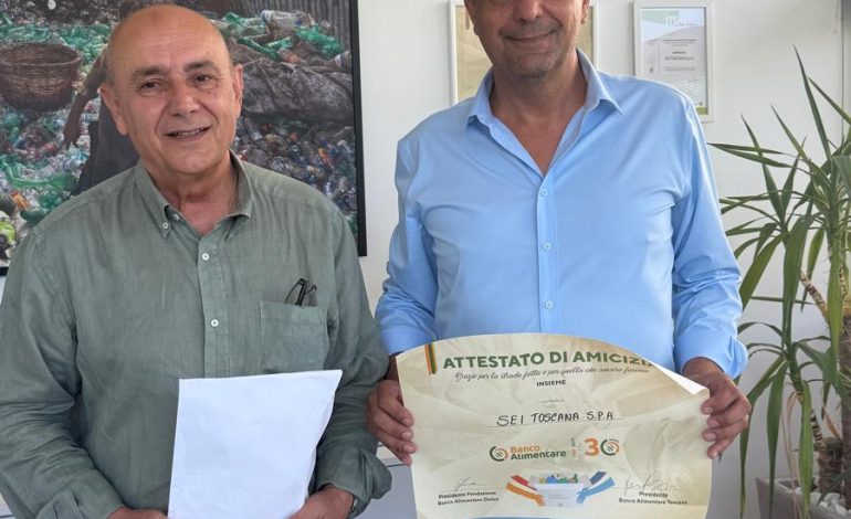 Sei Toscana al fianco del Banco Alimentare: donati buoni pasto da destinare alle persone in difficoltà