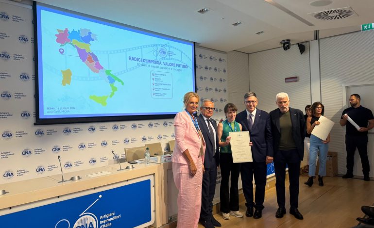 Radici d’impresa, valore futuro: CNA celebra a Roma le imprese storiche. Premiata la senese Brocchi 1815