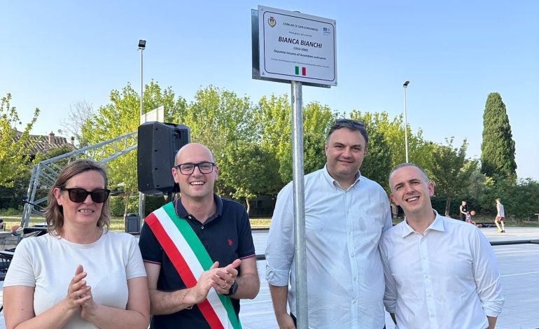 San Gimignano: inaugurata la nuova area polivalente a Santa Lucia