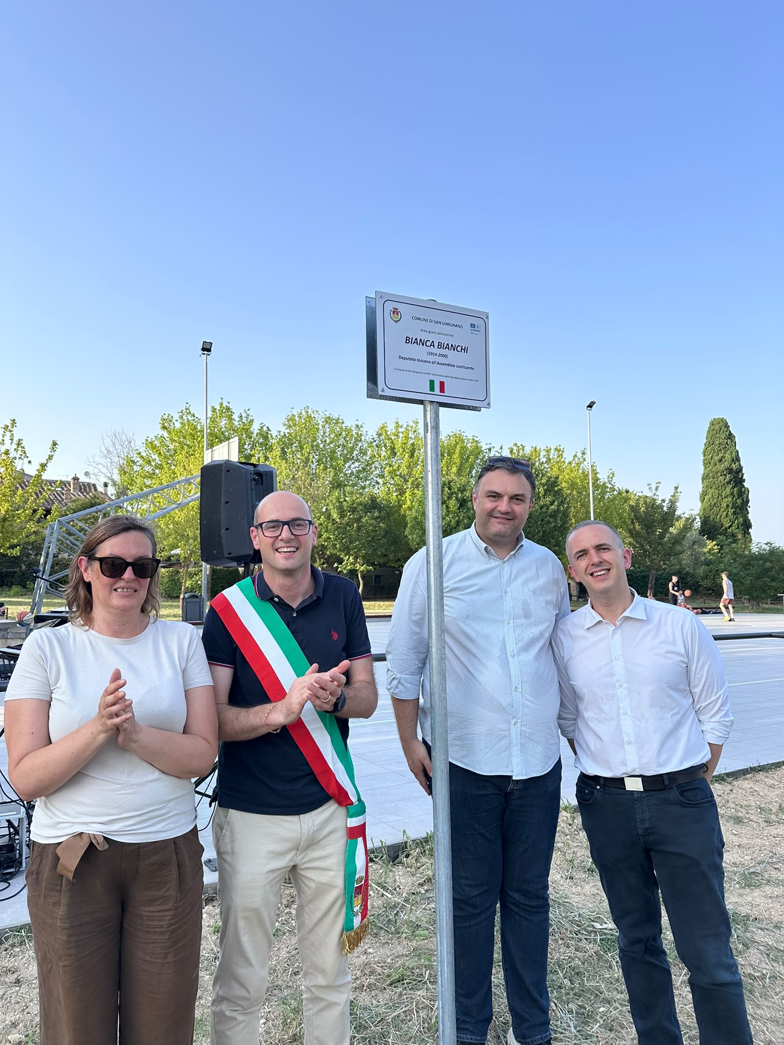 San Gimignano: inaugurata la nuova area polivalente a Santa Lucia