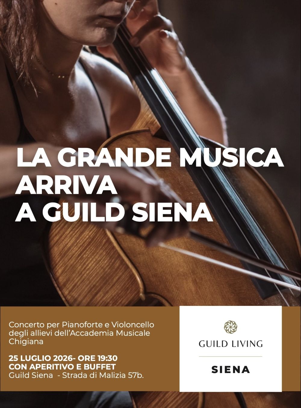 Gli allievi della Chigiana si esibiscono nella residenza Guild Living di Strada di Malizia per il concerto estivo del 25 luglio