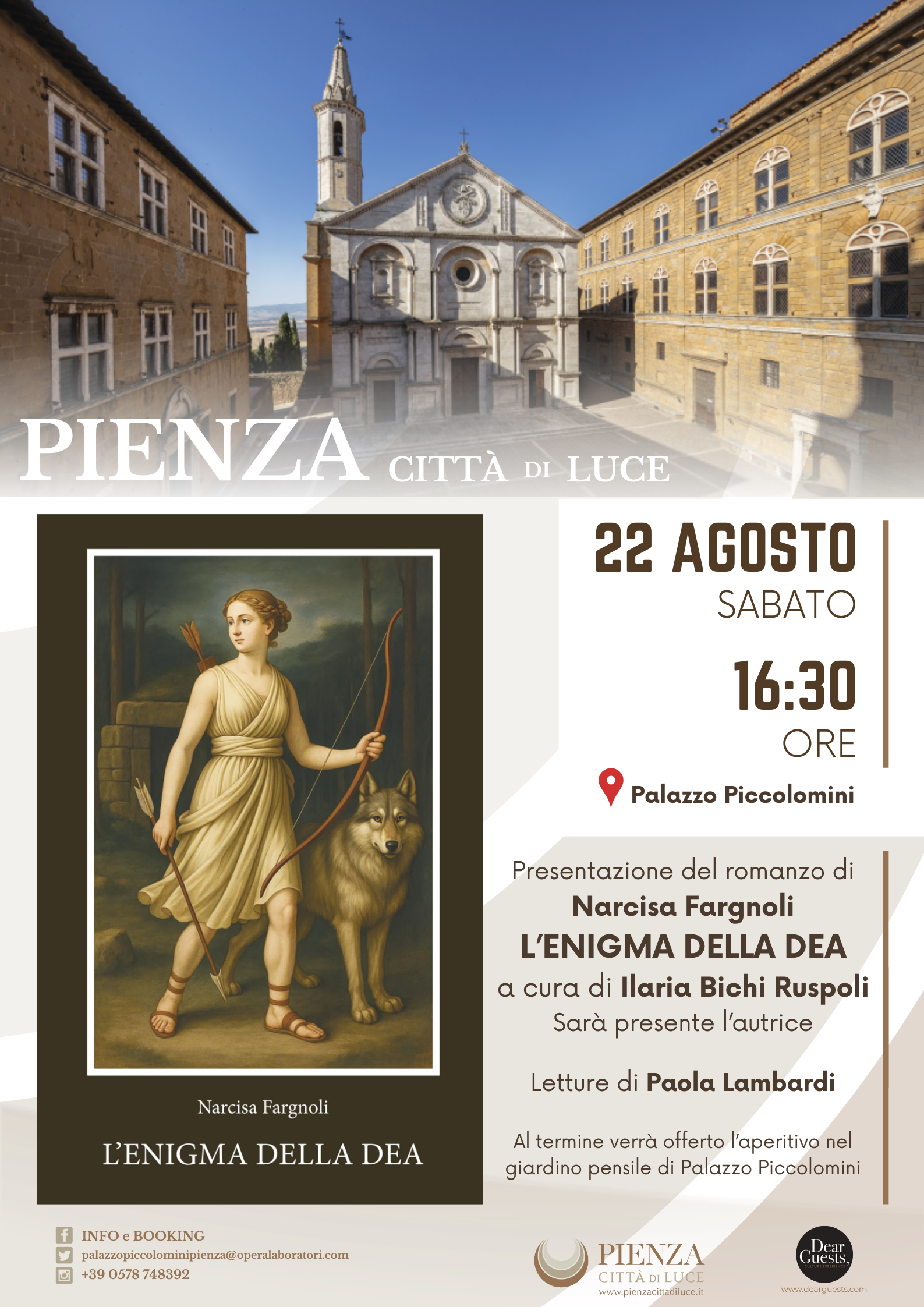 A Palazzo Piccolomini il nuovo evento di Pienza Città di Luce