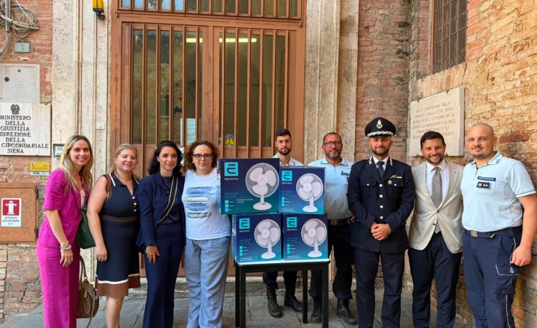 L’AIGO di Siena dona dieci ventilatori al carcere di Santo Spirito. Betti: “La qualità di vita dei detenuti è imprescindibile”