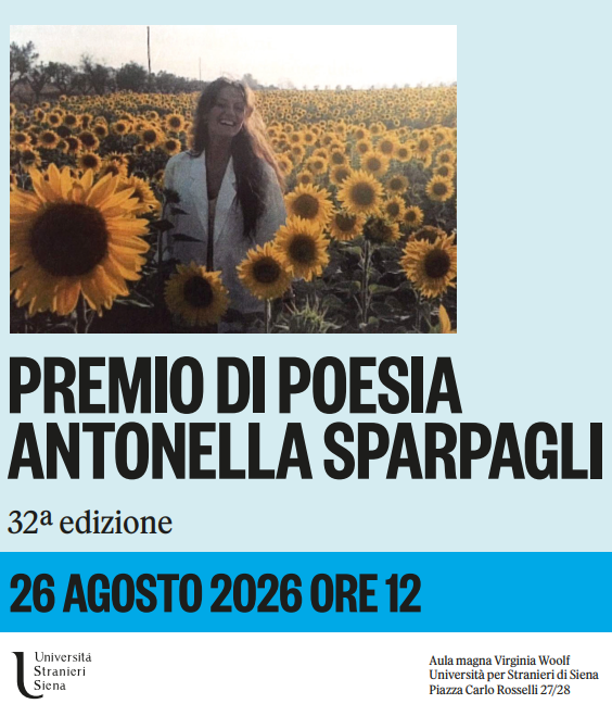Università per Stranieri di Siena, il premio di poesia Antonella Sparpagli giunge alla 32esima edizione