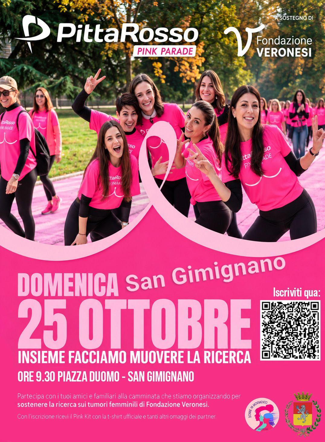 San Gimignano si colora di rosa: debutta la Pink Parade