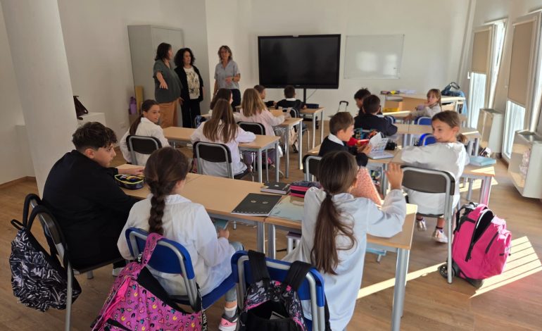 Scuola Primaria “Colleverde”, riapertura dopo il primo stralcio dei lavori all’Emiciclo