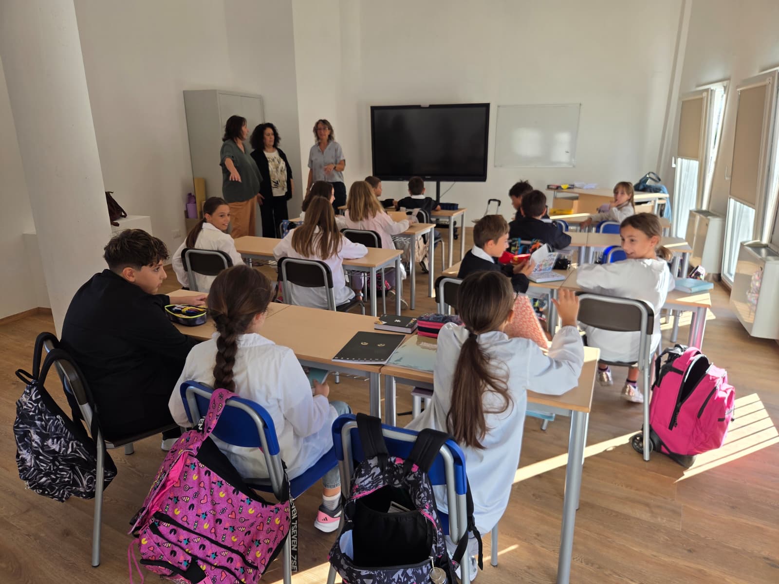 Scuola Primaria “Colleverde”, riapertura dopo il primo stralcio dei lavori all’Emiciclo