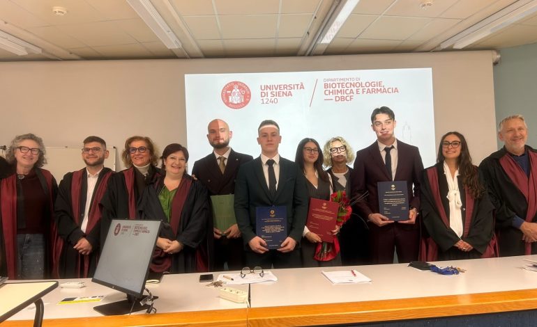 Prime lauree all’Università di Siena per il corso di laurea magistrale in Chimica per le Scienze agroalimentari