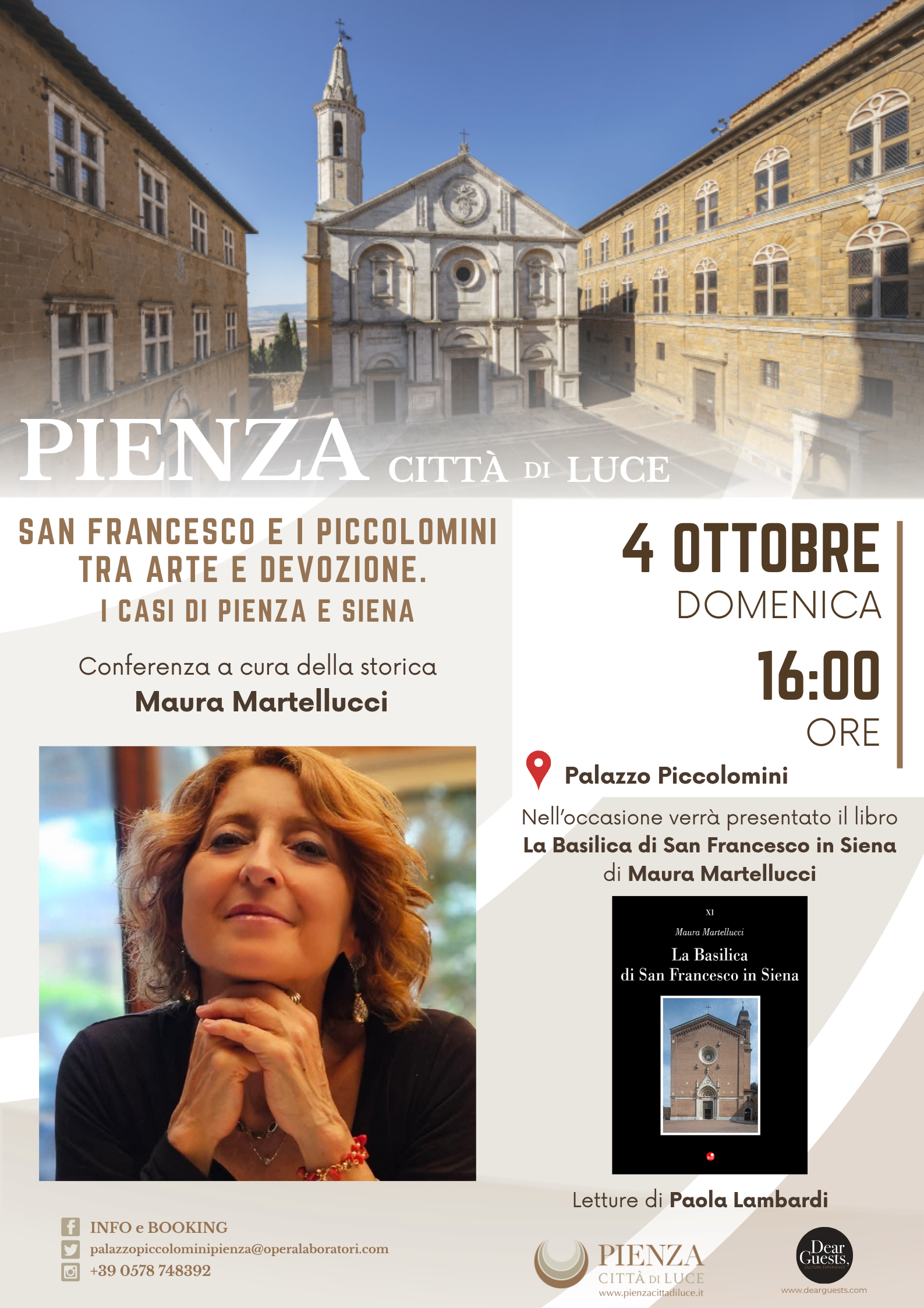 Pienza Città di Luce, nuovo appuntamento dedicato a San Francesco
