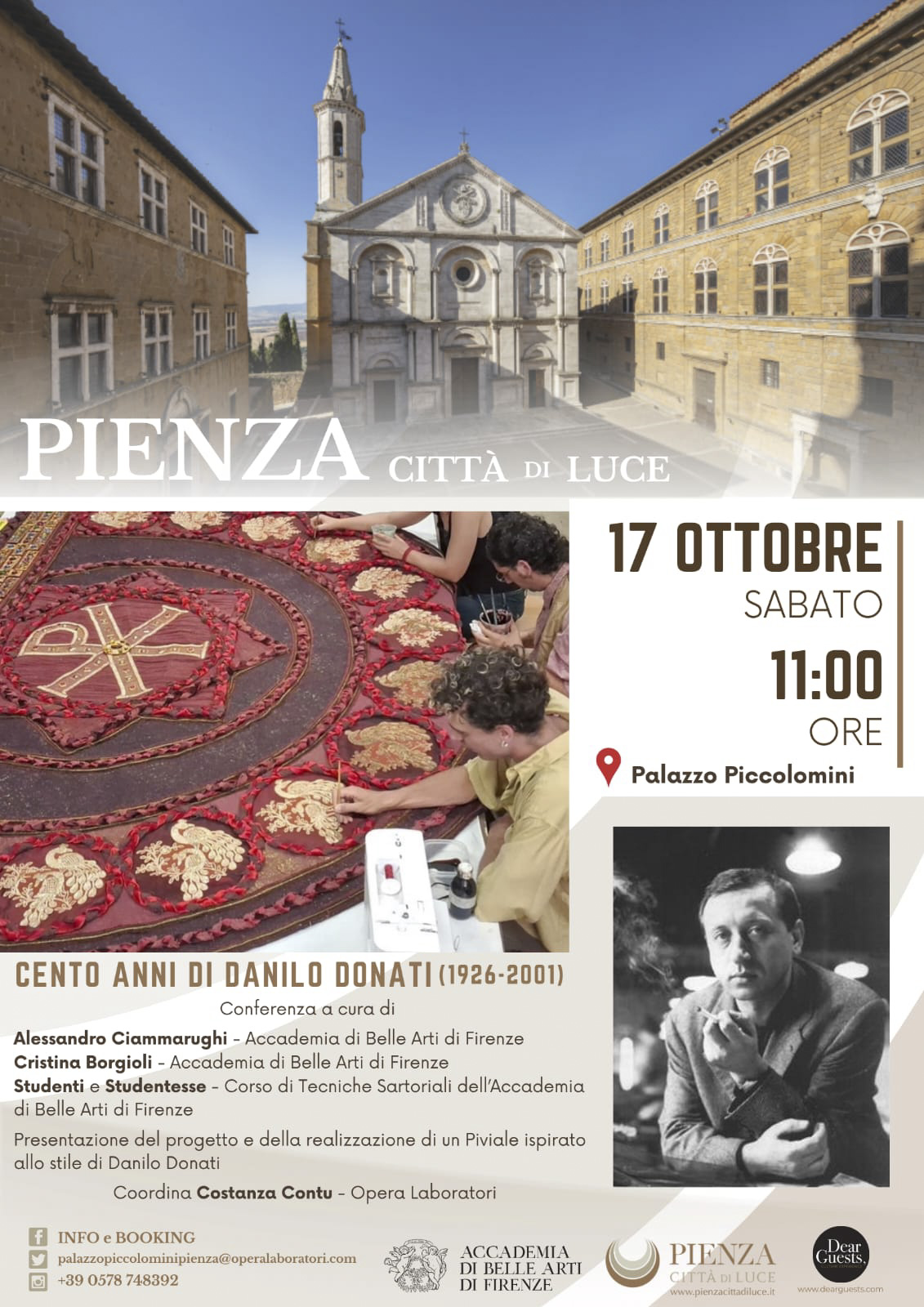 Pienza celebra il centenario di Danilo Donati: a Palazzo Piccolomini un omaggio tra arte e sartoria