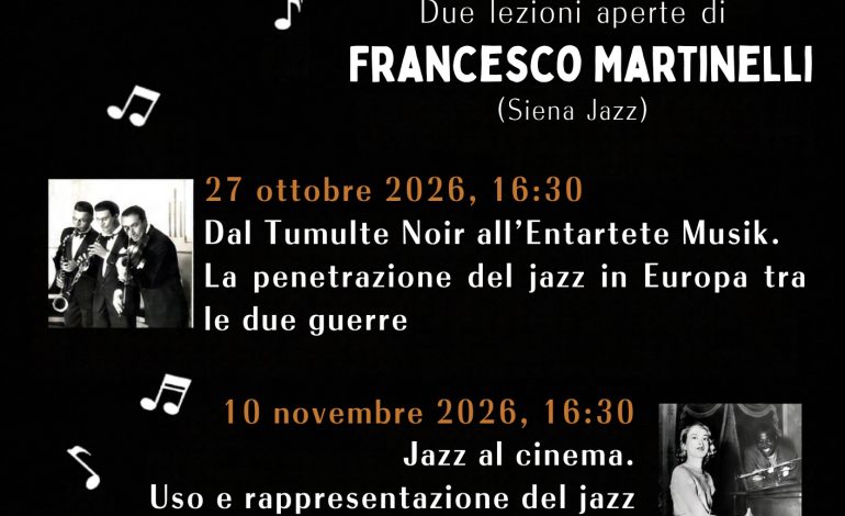 Università di Siena: al via due lezioni aperte con Francesco Martinelli sulla storia del jazz
