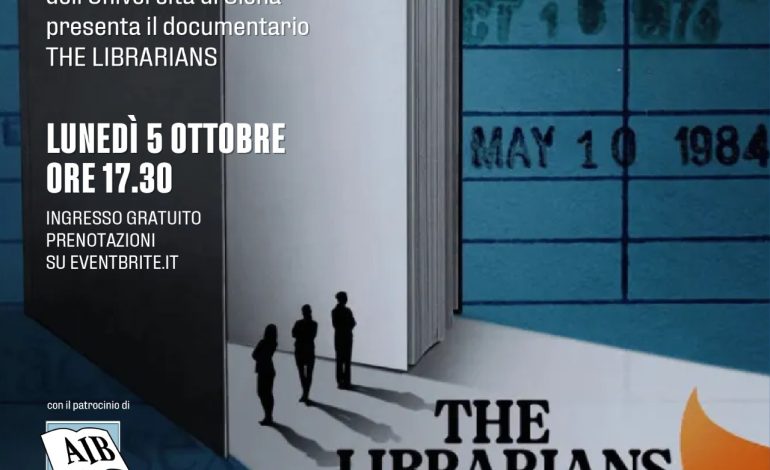 Proiezione del documentario “The Librarians”: libertà di lettura e ruolo delle biblioteche nella società democratica