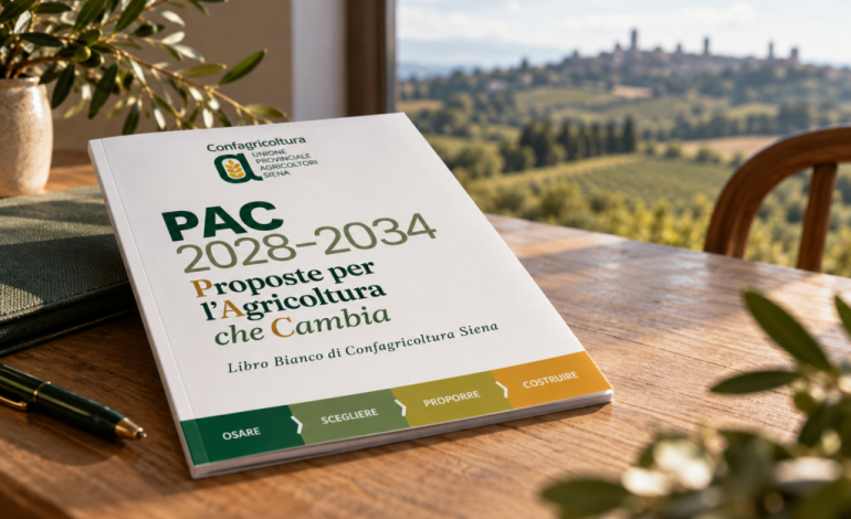 PAC 2028–2034, le proposte di Confagricoltura Siena: un Libro Bianco per l’agricoltura che cambia