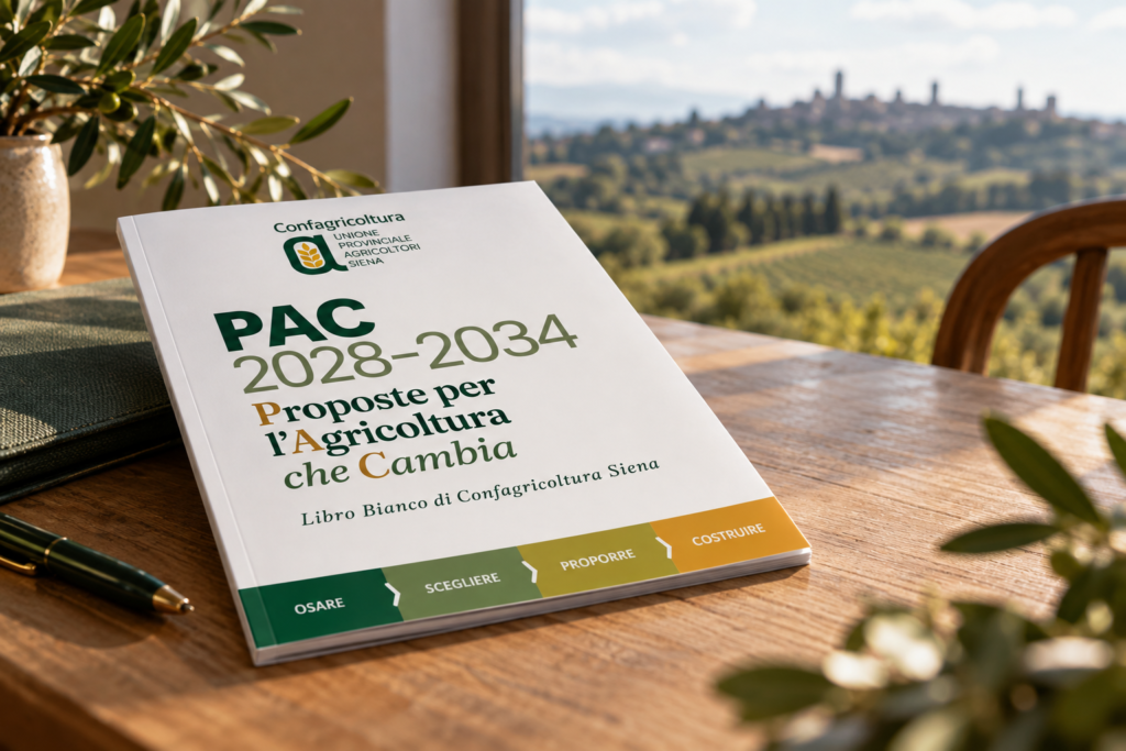 PAC 2028–2034, le proposte di Confagricoltura Siena: un Libro Bianco per l’agricoltura che cambia