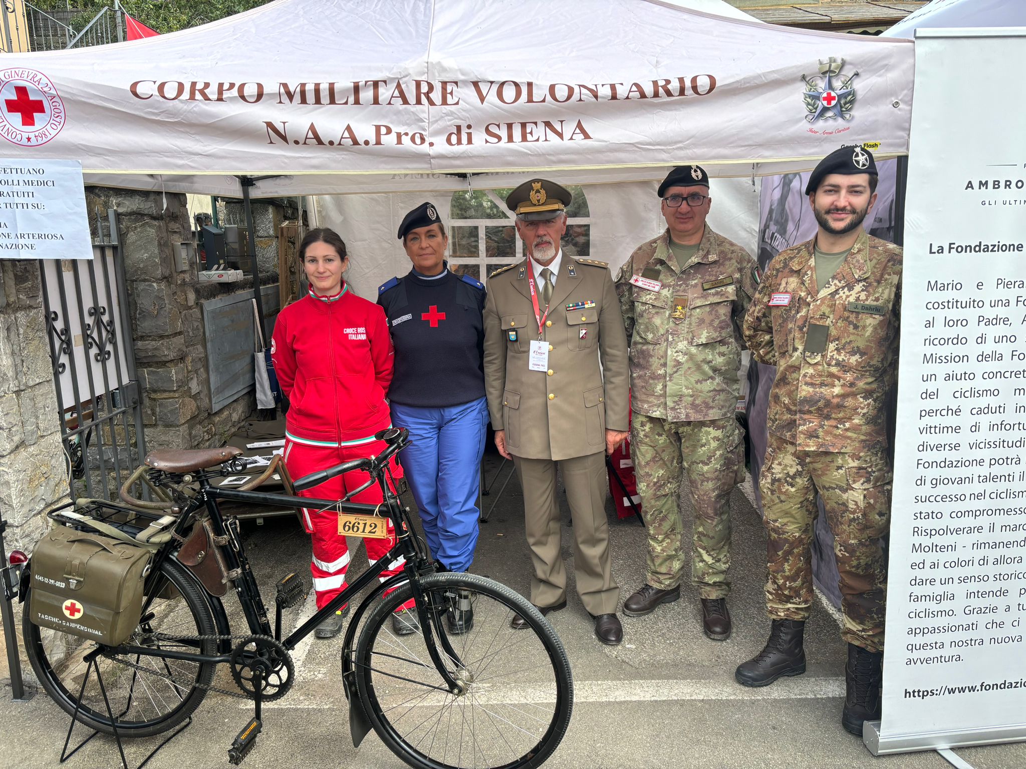 Eroica, presente il Corpo militare volontario della Croce Rossa italiana durante la manifestazione